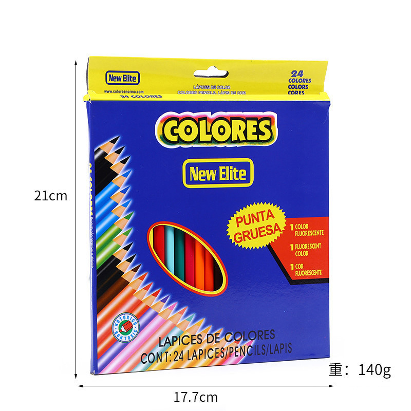 Embalaje largo de una sola capa de 24 colores