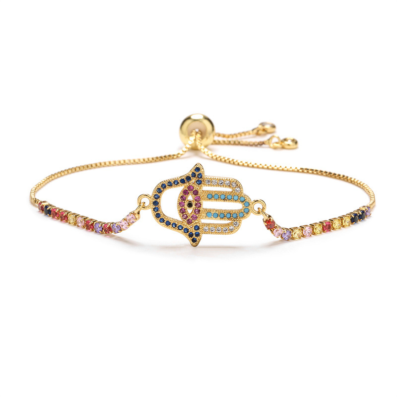 Fashion Eye Copper Bracelets Plating Zircon Copper Bracelets