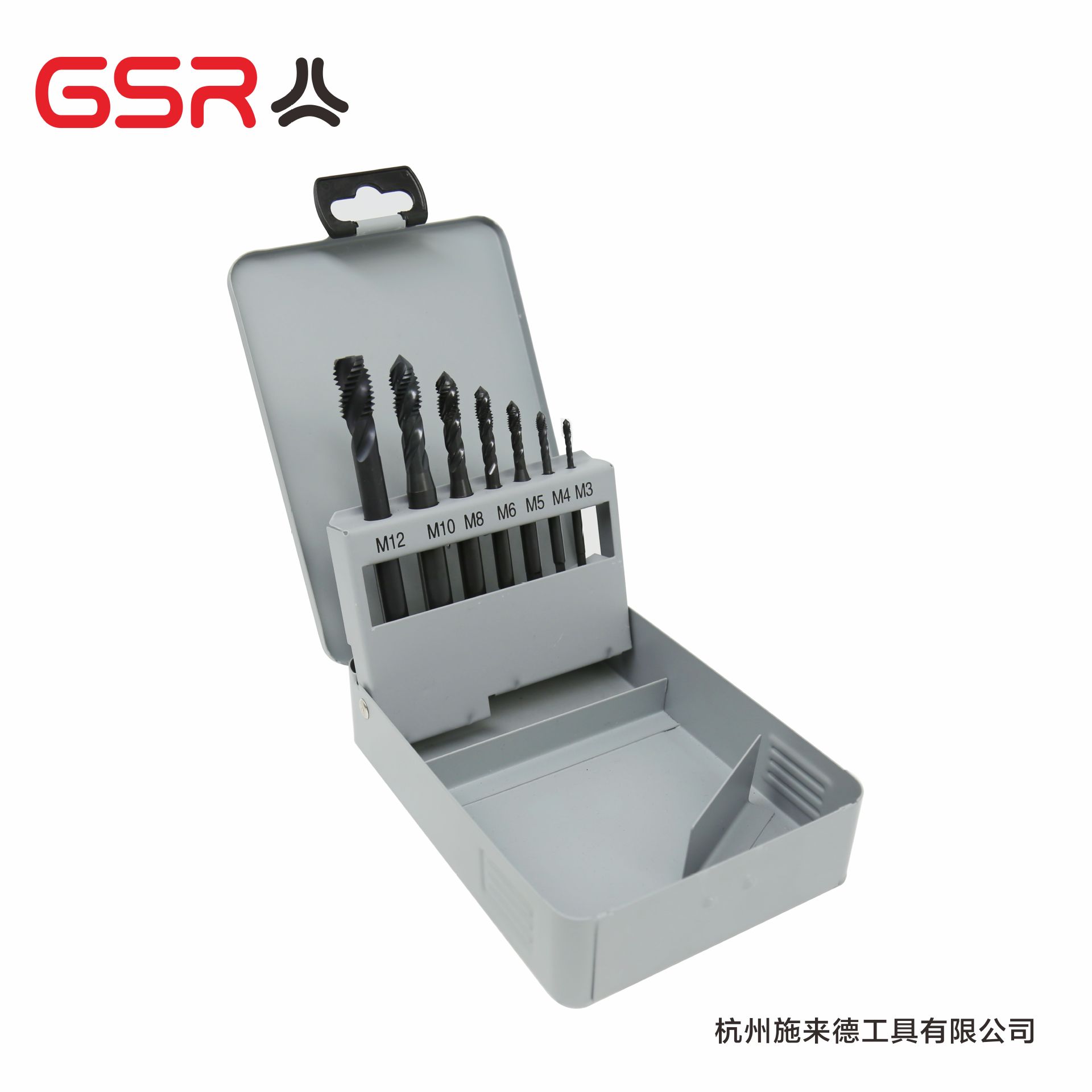 7支机用丝锥组套 螺旋槽 DIN371/DIN376 全磨 氮化 HSSE M35