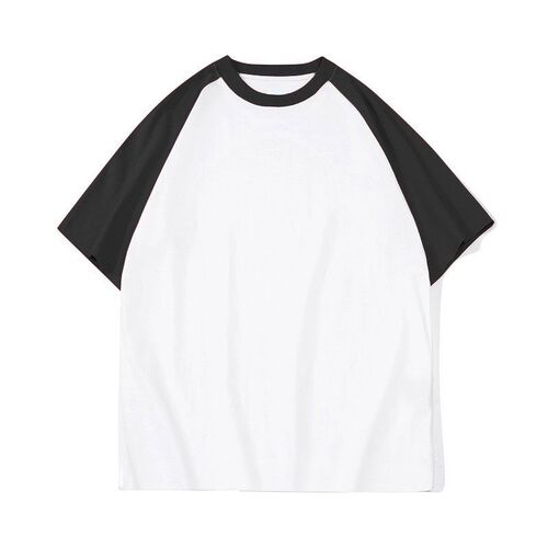 Pure cotton short-sleeved t-shirt 200g strapless half-sleeves Korean Hong Kong style loose unisex summer t-shirt casual all-matching