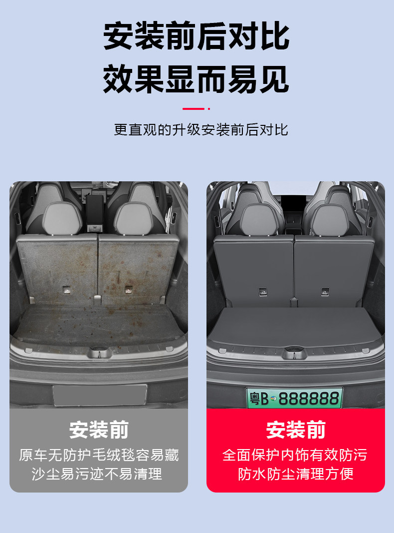 Suitable for Tesla Model Y/3 New Version Yl Seat Anti-Kick Pad Rear Seat Back Protection Pad Full Set Accessories