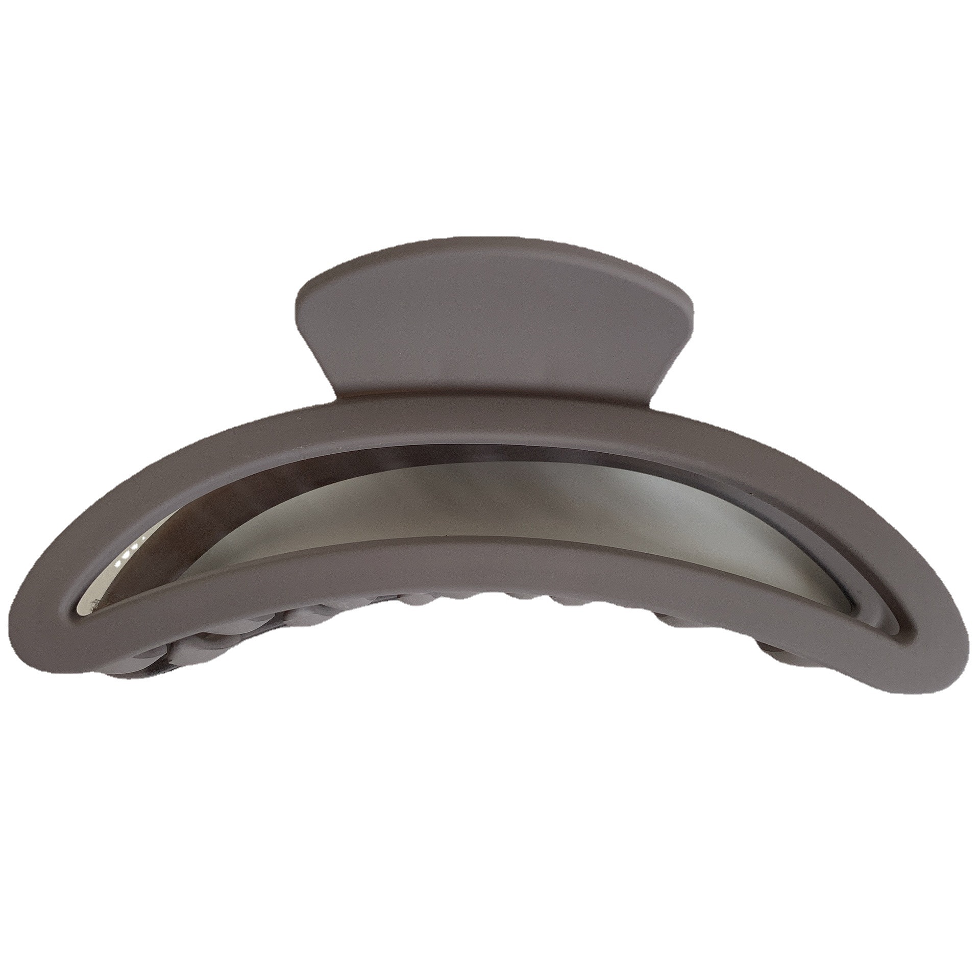 Suave Morandi color horquilla grande clip de tiburón Crescent esmerilado textura espalda Cabeza updo pelo clip accesorios para el cabello