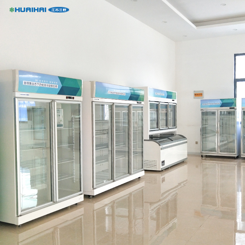 厂家供应拉门柜立式饮料柜冷藏冷冻保鲜大容量超市陈列商用展示柜