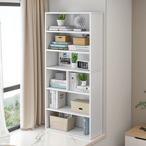 Bookshelf simple floor-to-ceiling bay window small bookcase storage locker combination balcony simple household multi-layer storage rack