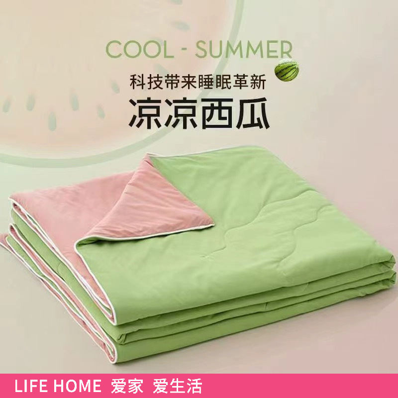 Watermelon Frozen Quilt Summer Cool Quilt 2025 New Summer Cool Ice Silk Ice Cream Air-conditioning Quilt Machine Washable in Summer