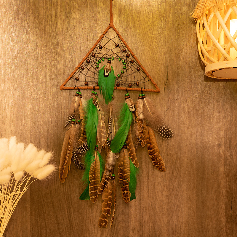 Indian Girl's Heart Dreamcatcher Pendant Wind Chime, Instagram-style, Mori-Girl Inspired, 5-Piece Creative Set&mdash;Wholesale from Manufacturer