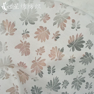 新款涤氨蕾丝面料镂空叶子弹力花边女装旗袍包包鞋材手工装饰布料