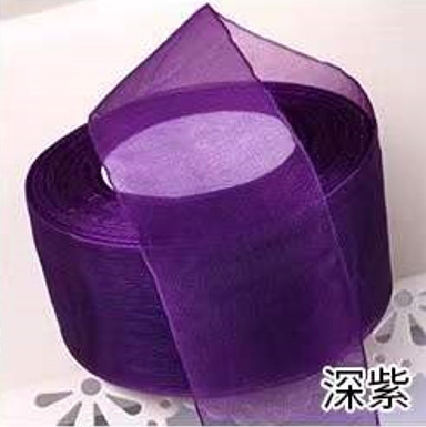 Liquidación al por mayor 4cm transparente hilo de nieve cinta flor regalo caja hornear cinta gasa hecha a mano arco cinta