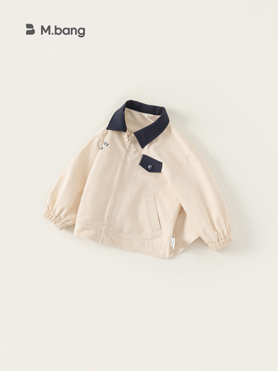 Youbao ropa para niños chaquetas para niños primavera chico guapo color de contraste solapa chaqueta casual chaqueta fina de primavera