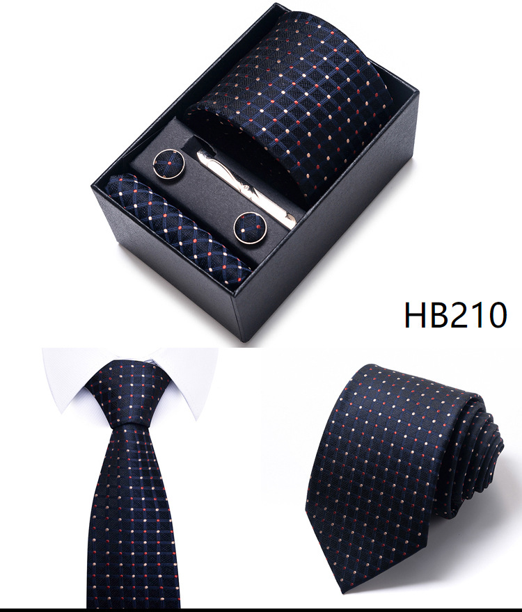 Simple Style Geometric Solid Color Polyester Yarn Men's Cufflinks Lavalier Tie display picture 9