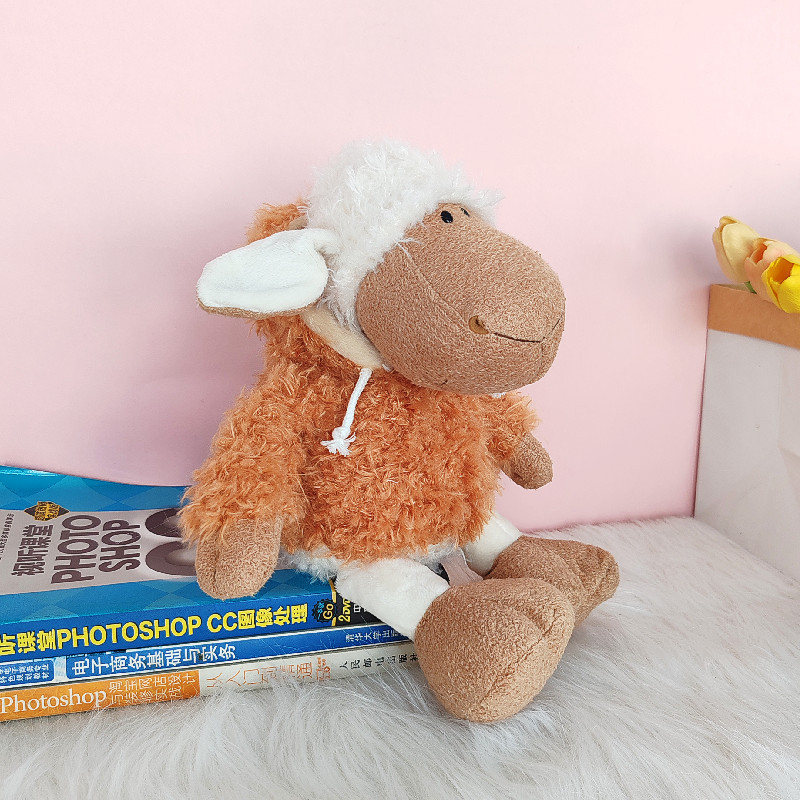 Cordero de dibujos animados muñeca de peluche de juguete lindo Superman ovejas muñeca almohada Día de San Valentín regalo de cumpleaños al por mayor