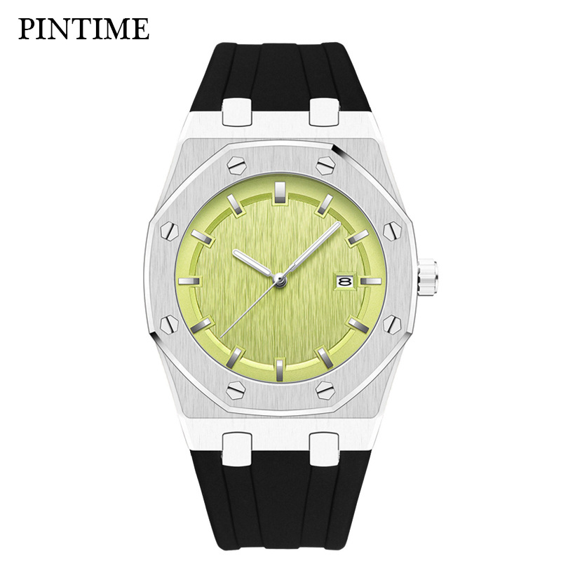 Dropshipping Pintime Swiss Men's Watch High-End Waterproof Export No Logo Normcore Style Watch for Men
