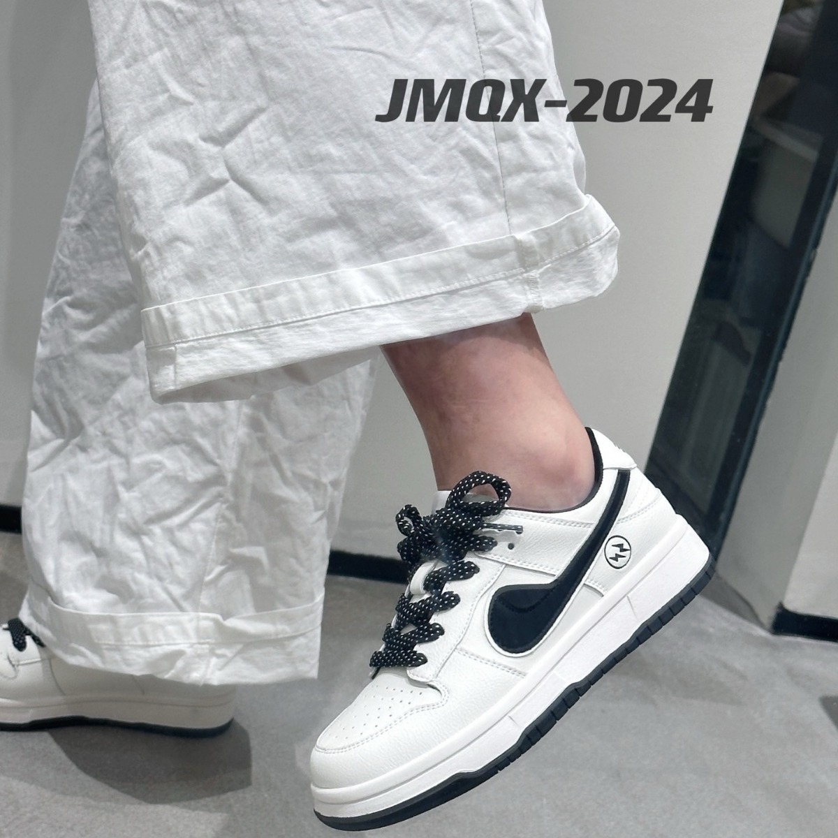 Autumn fashionable trend universal two-tone running sneakers for…