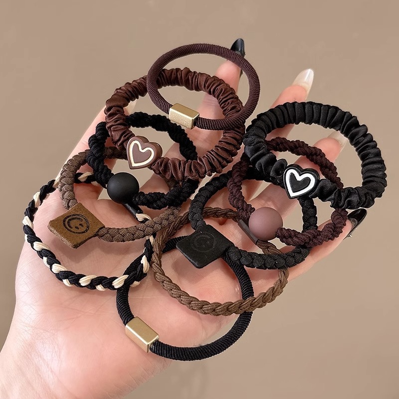 Coletero elástico sencillo de nuevo estilo 2026, banda para el pelo pequeña sin costuras para mujer, suave para el cabello, sujetador de cola de caballo.