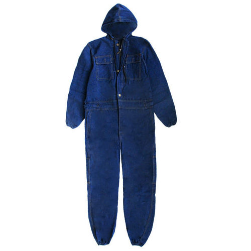 One-piece denim work clothes breathable suit work clothes for men and women welding auto repair spray painting machine repair dust-proof labor insurance suit