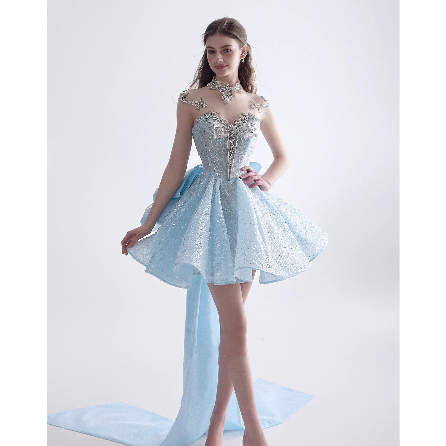 高定晚礼服女2025新款小众成人礼生日宴会小礼裙短款甜美工厂批发