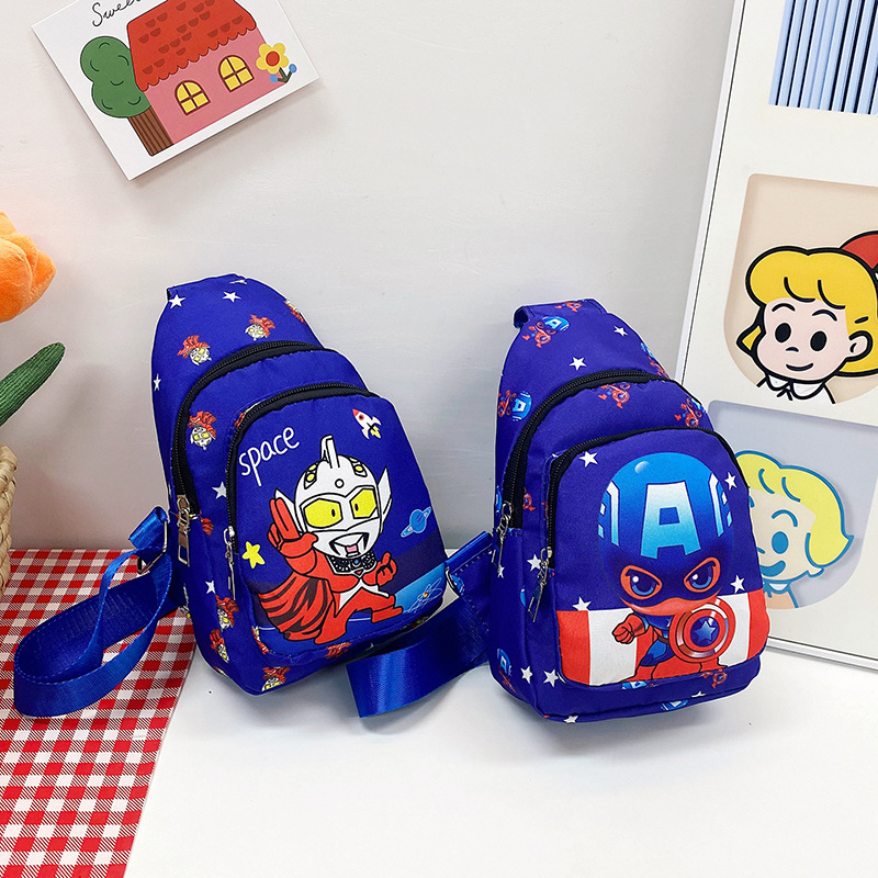New children's chest bags with trendy and cool prints, single-shoulder bags, perfect for boys' casual outings, and wholesale crossbody bags undefined