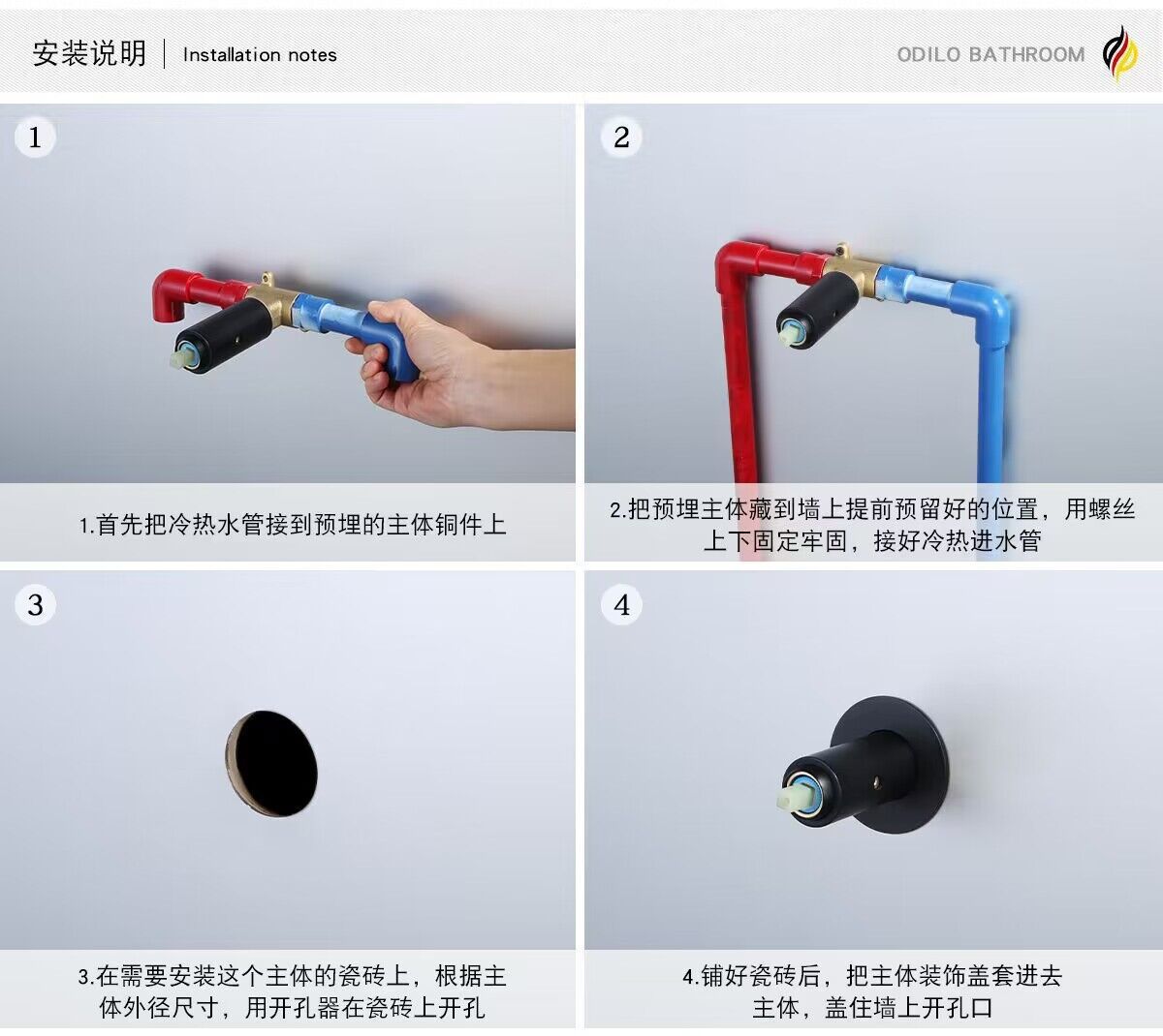 Cross-border all-copper toilet flushing spray gun, concealed installation of cold and hot single-hole square and round washbasin, toilet and bathroom cleaning water gun Item Picture