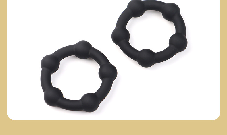 Silicone Locking Ring YFN-3316, Manual Glans Foreskin Blocker, Black — detail image 10