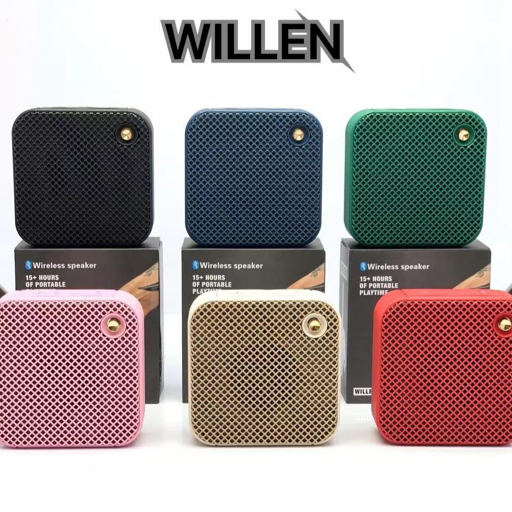 Cross-Border Popular Willen Small Square Wireless Bluetooth Speaker for Home and Outdoor Use, Portable Mini Subwoofer Speaker