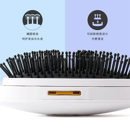 Factory direct sales electric sonic vibration magnetic massage comb portable steam spray ion hairdressing comb anti-static