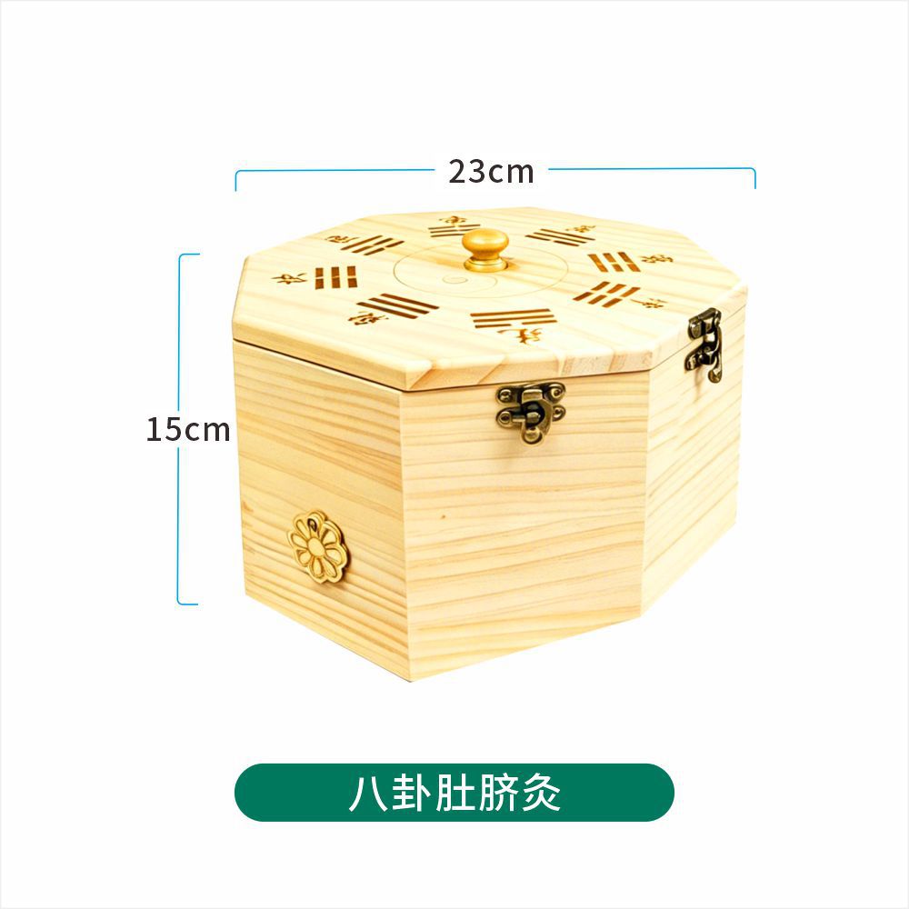Smokeless Moxibustion Box Solid Wood Abdominal Waist Moxa Burner for Home and Clinic Use 1kg details