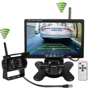 7 düymlük Simsiz Avtomobil Monitoru, 2.4G Simsiz Qəbuledici, HD Gecə Görüşü