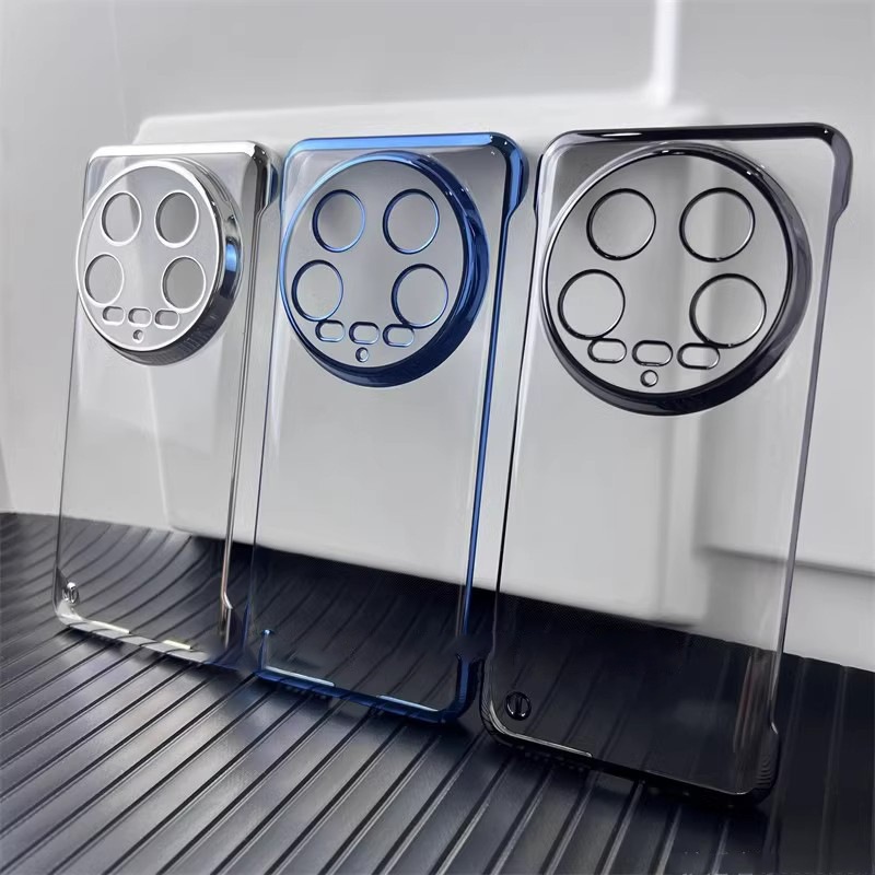 新适用小米15Ultra手机壳透明电镀无边框小米13Pro超薄散热12防摔