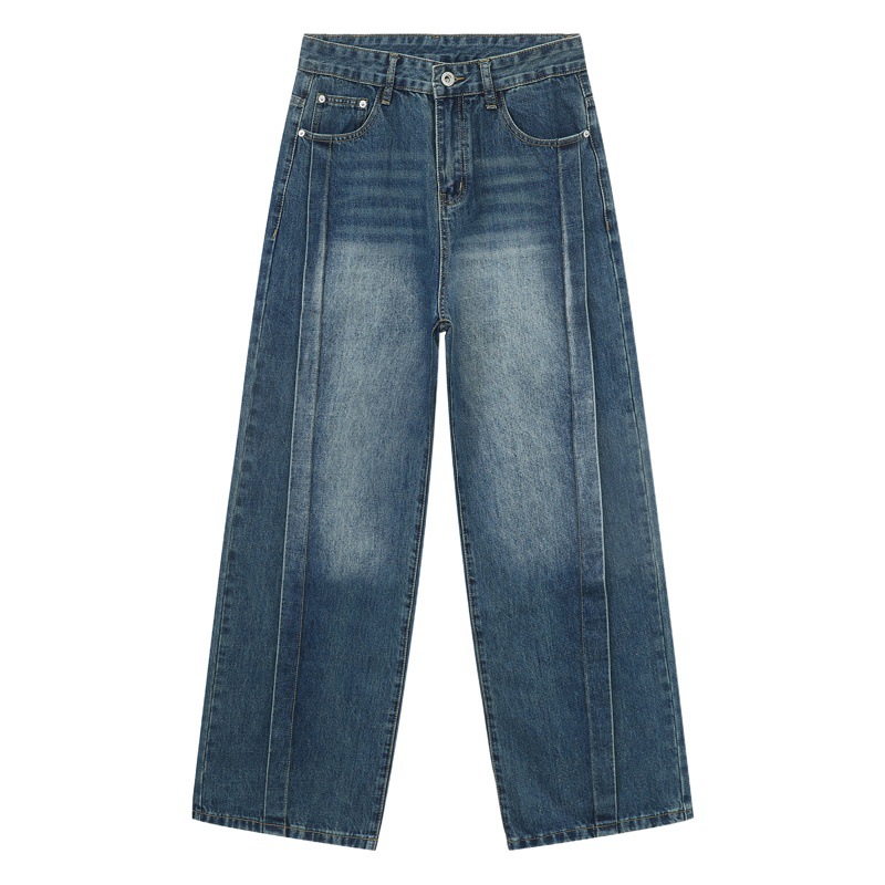 Mtlclothes ropa de Hombre | 2023 otoño nueva American High Street alta sentido costura nicho diseño jeans