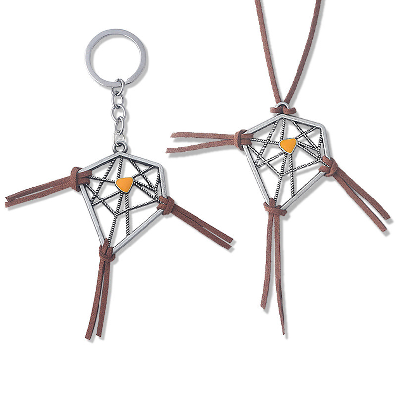 Game Surrounding Death Stranding Catching Nets Necklace Dreamcatcher Keychain Sam's Memorial Pendant Pendant