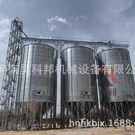大型粮食钢板仓 装配式平底仓通风粮仓厂家 3000吨钢板仓粮仓价格
