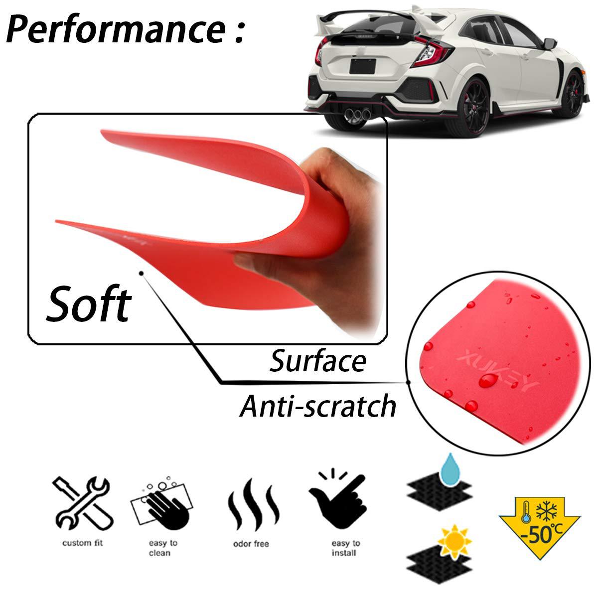 Cross-Border Best-Selling Car Mud Flaps and Splash Guards, Compatible with Pickup Trucks, Suvs, and General Trucks, Available in Red and Black