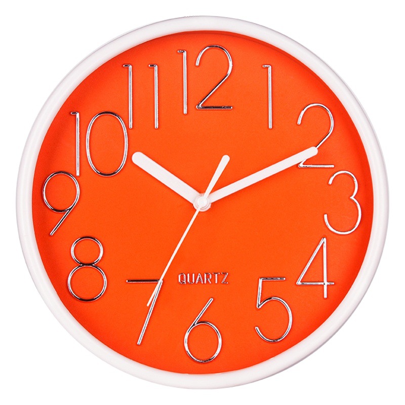 Reloj de pared simple de 8 pulgadas (20 cm) - Diseño creativo y de moda - Para sala de estar e interior - Venta directa de fábrica