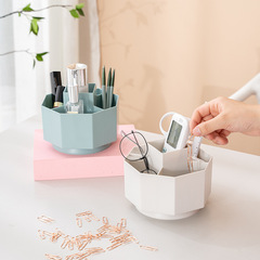Pen holder rotating desktop stationery storage box office creative pen box student storage box cosmetics sundry storage
