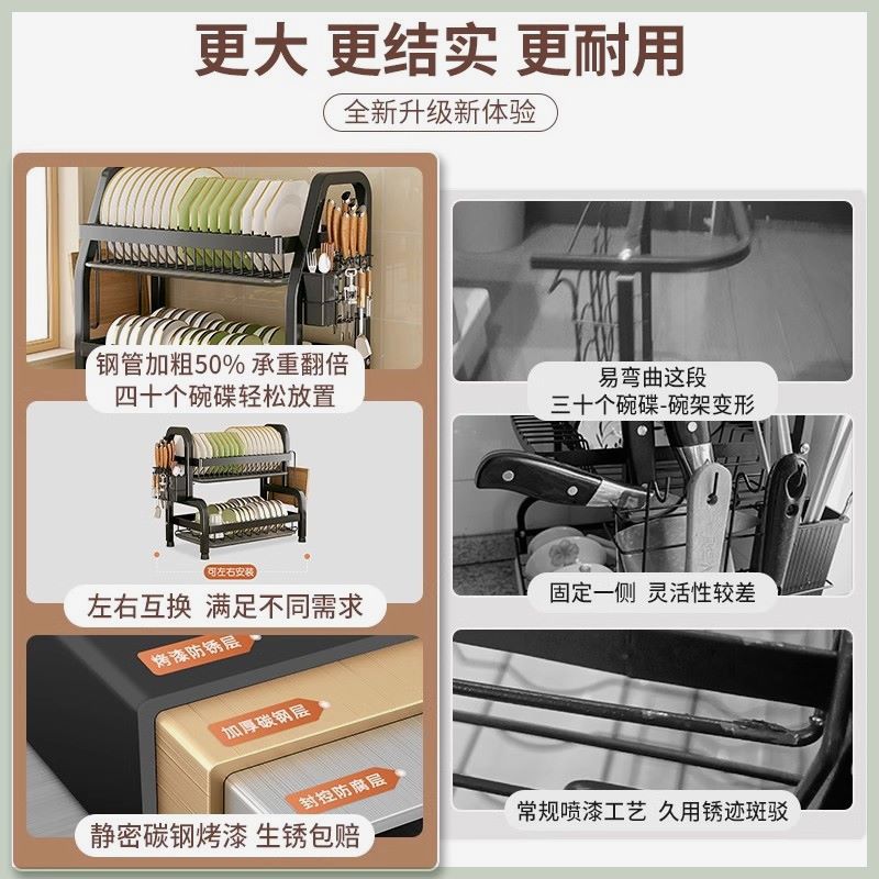 Rejilla para platos de cocina Rejilla para drenaje Rejilla para armarios Encimeras para el hogar Platos y platos multifuncionales Rejilla para almacenamiento de platos