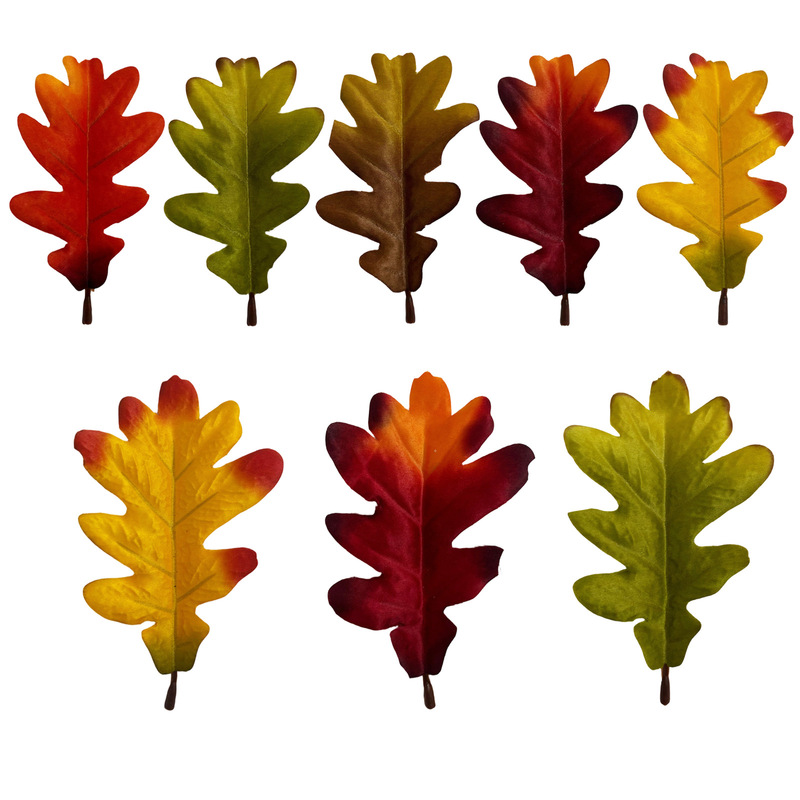Simulated Oak Leaves Thanksgiving Halloween Autumn Theme Party Decoration DIY Materials Artificial Simulated Leaves Simulated Oak Leaves Thanksgiving Halloween Autumn Theme Party Decoration DIY Materials Artificial Simulated Leaves