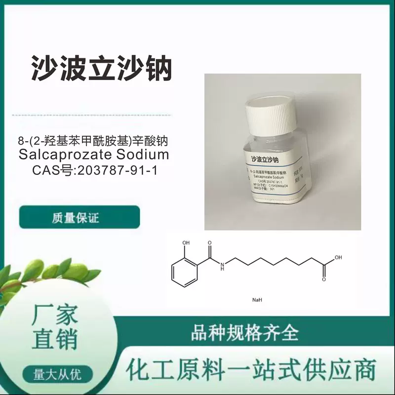 沙波立沙钠 CAS号203787-91-1 SNAC(索马鲁肽关键辅料)科研