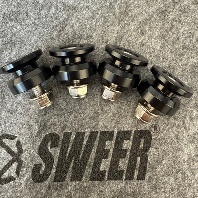 Box Buckle Aluminum Alloy Bottom Screw: Motosiklet ləvazimatları və aksesuarları - black-aluminum-alloy-i-beam-luggage-compartment-latch