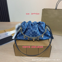 时尚单肩包faye26老花斜挎吧经典丹宁牛仔腋下包夏季热销女士包包