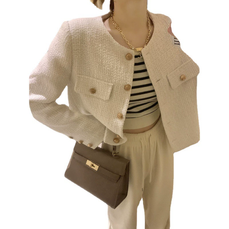 Теплая зимняя короткая куртка, стиль Chanel, коллекция 2022 года, элитная