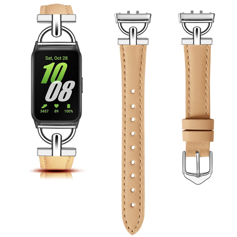 For Galaxy Fit3 SM-R390 Bracelet Leather Strap Samsung FIT3 Watch Distinctive Leather Strap