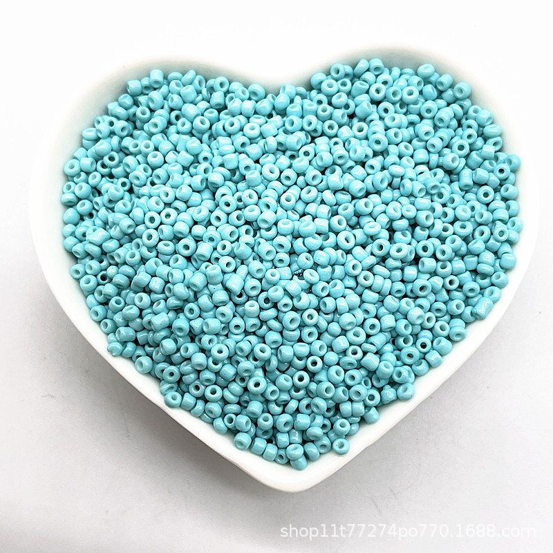 2/3/4mm color sólido vidrio pequeño arroz cuentas DIY hecho a mano collar pulsera joyería accesorios (15g un paquete)
