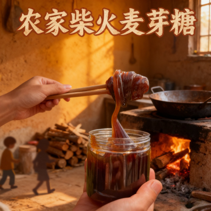 正宗麦芽糖手工纯正农家饴糖稀烘焙拉丝搅搅糖批发代发