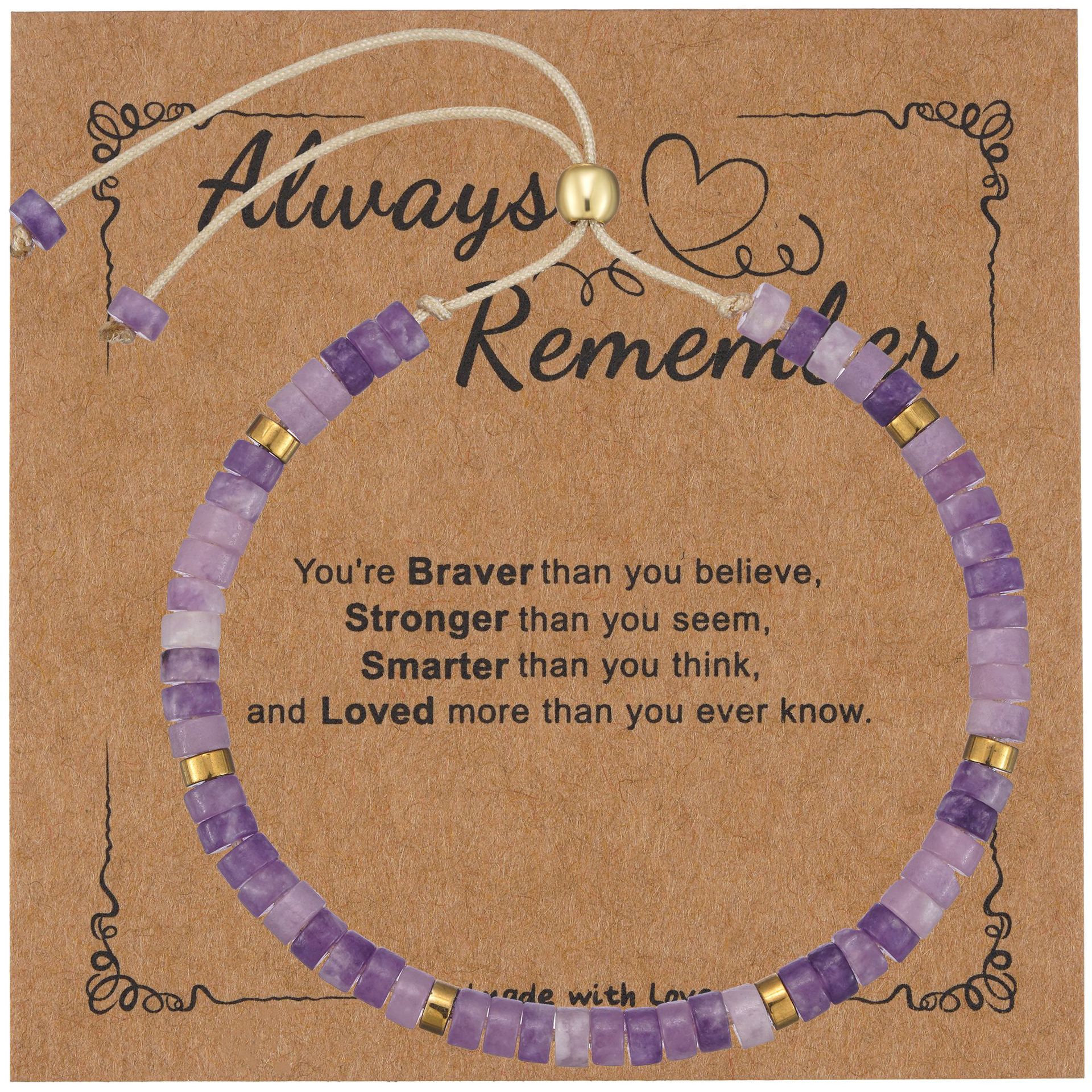 Amethyst card bracelet 2