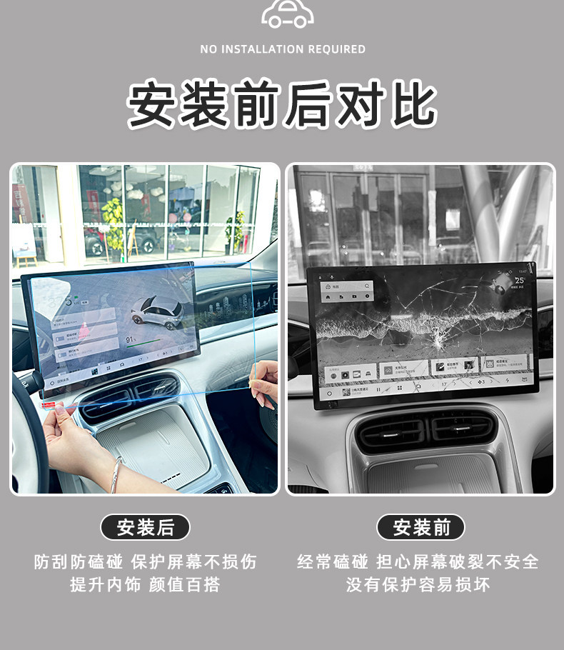 Suitable for Geely Xingyue Interior Accessories, Navigation Tempered Film, Central Control Screen Protector, Car Interior Decoration Accessories Modification
