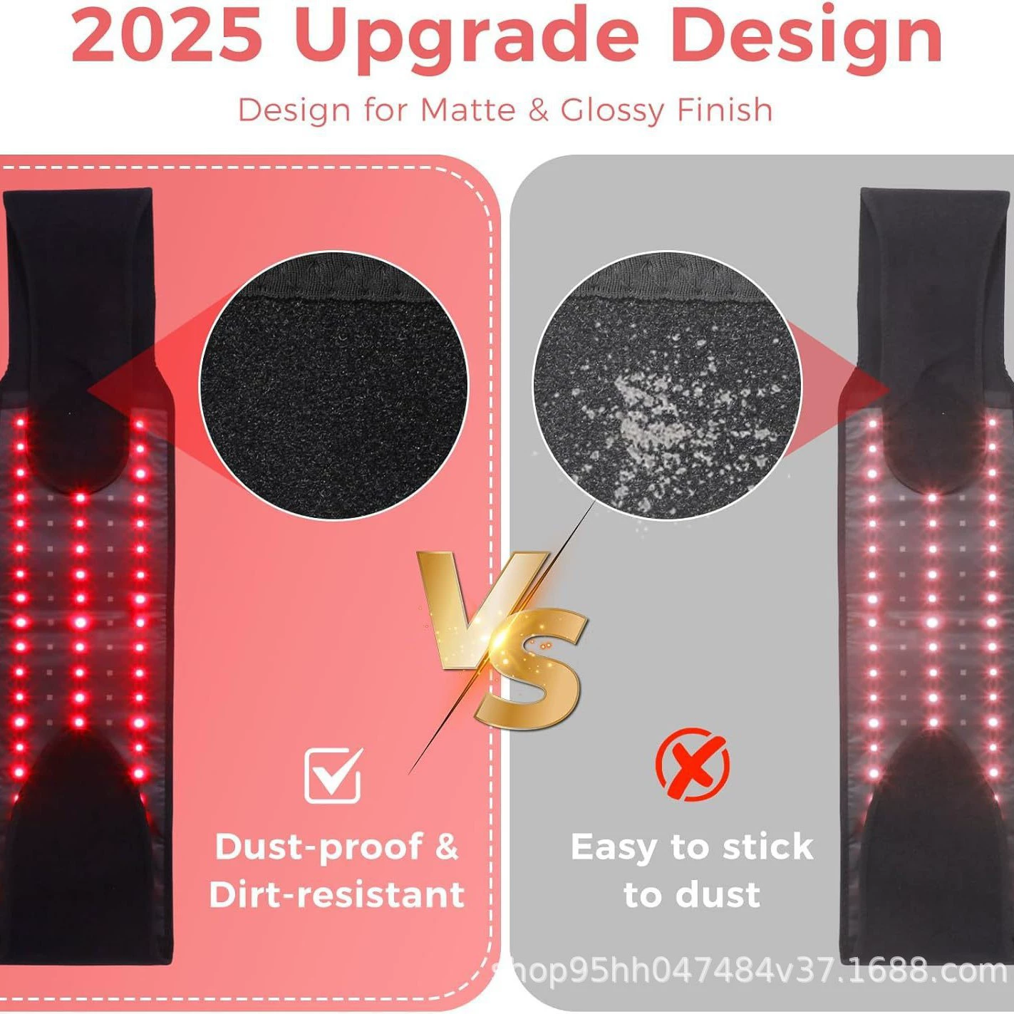 Переходящие новый LED 105-яркий красный свет физиотерапевтический пояс 660 нм+850 нм волны инфракрасного света защита пояса и пластиковая накладка пояса