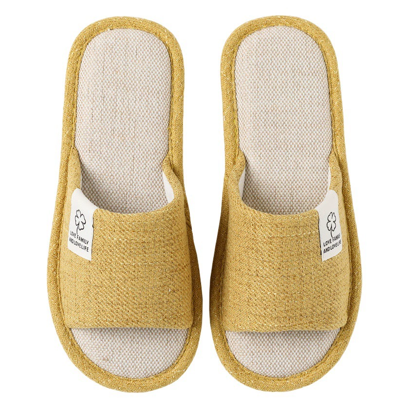 Новые домашние тапочки Four Seasons для мужчин и женщин, домашние тапочки для пар на весну и осень, универсальные домашние хлопковые льняные тапочки на весну и лето