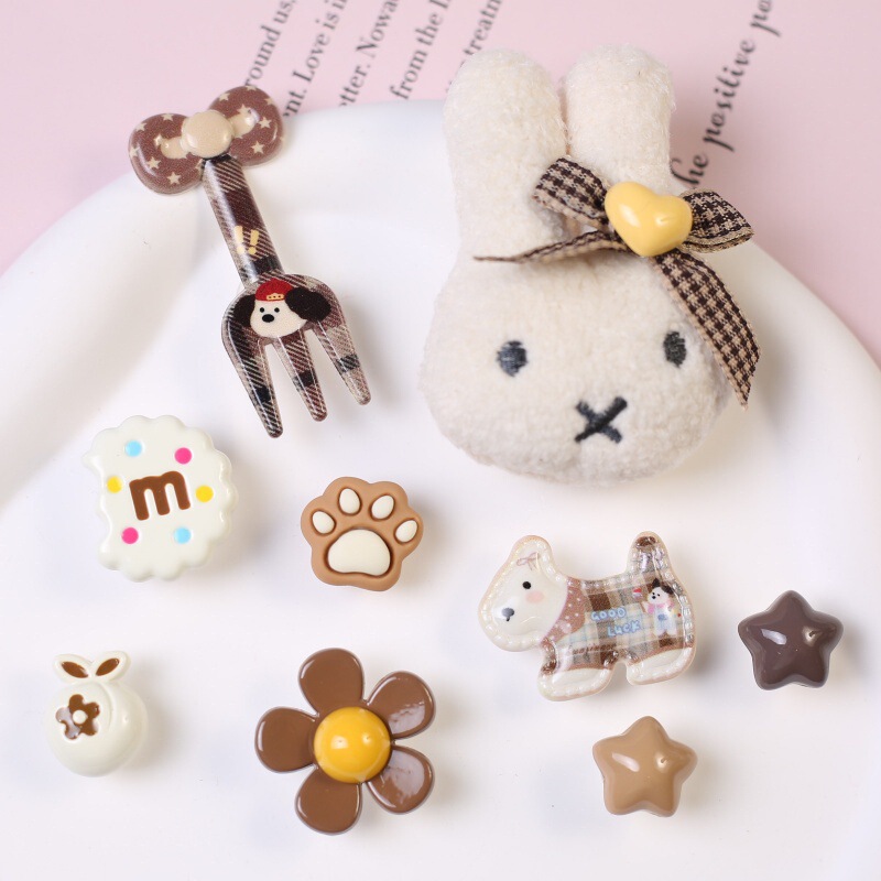 New Cute Plush Miffy Rabbit Doll Pendant DIY Accessories for Shoes, Hats, Scarves, Gloves, and Brooches New Cute Plush Miffy Rabbit Doll Pendant DIY Accessories for Shoes, Hats, Scarves, Gloves, and Brooches