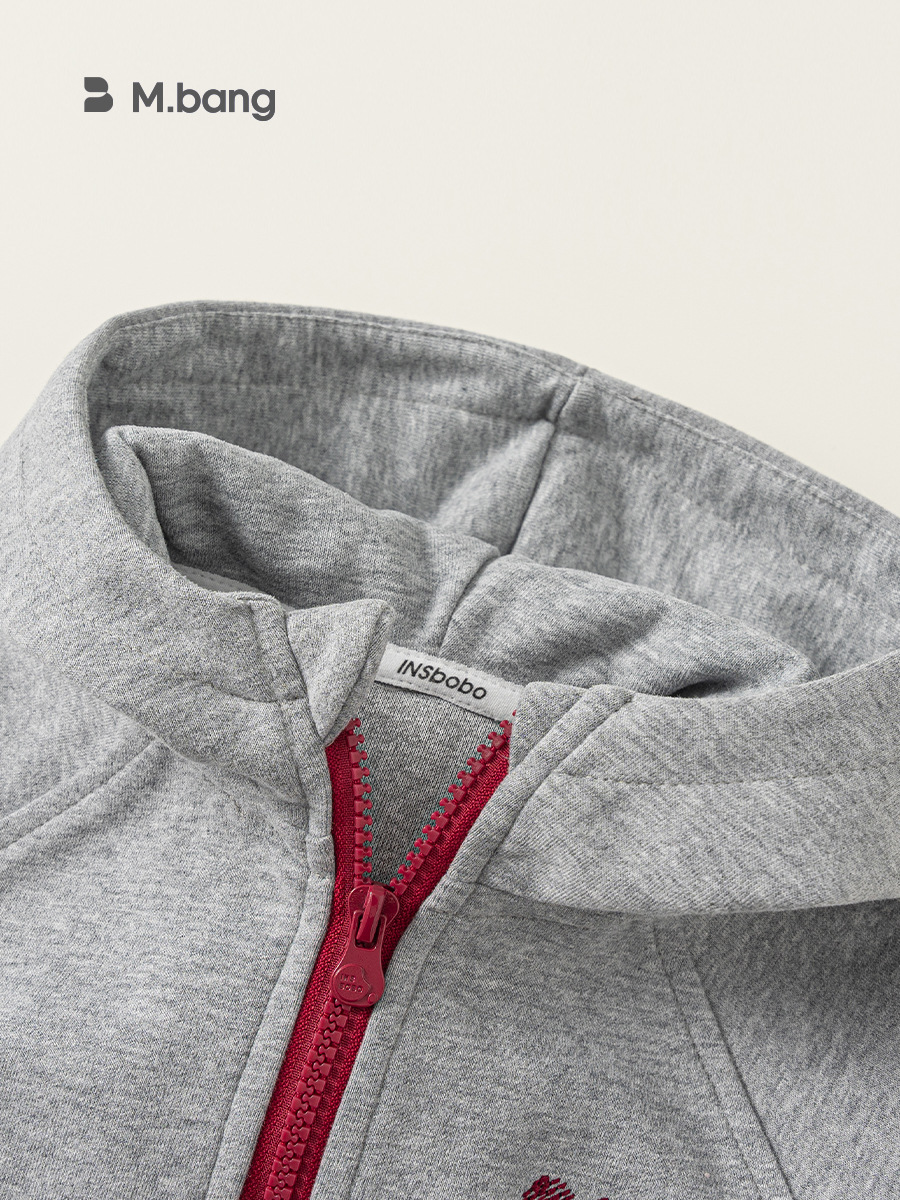 Youbao ropa para niños manga larga para niños nuevos productos de otoño suéter para niños rebeca con capucha estilo de otoño chaqueta de bordado superior para niñas