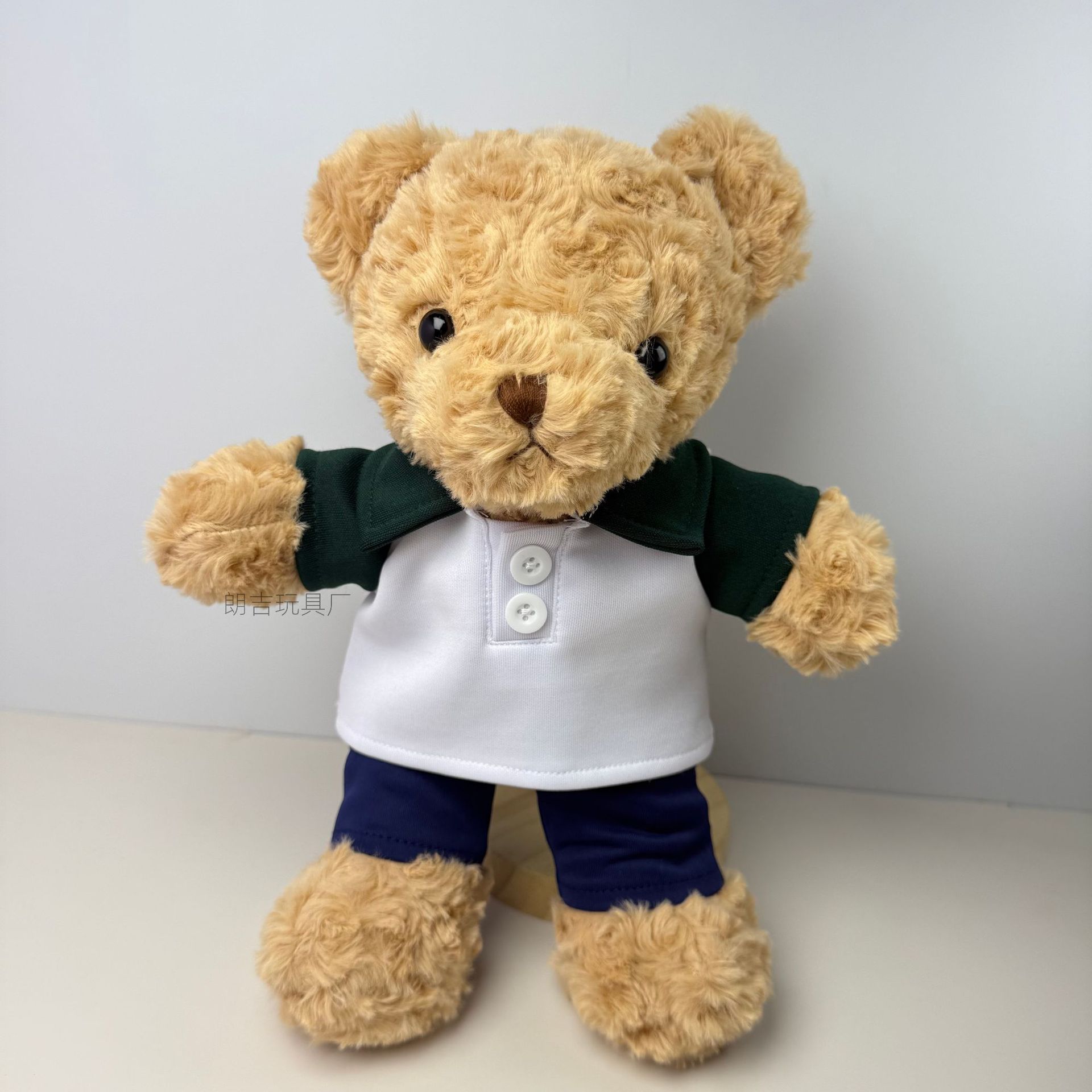Uniforme escolar oso muñeca Teddy Teddy Juguetes de peluche Graduation Bear Regalo de graduación logotipo emblema escolar